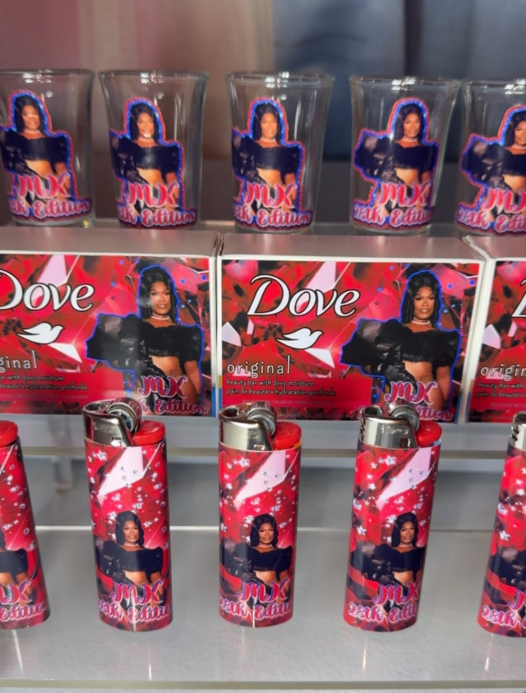Custom shot glasses