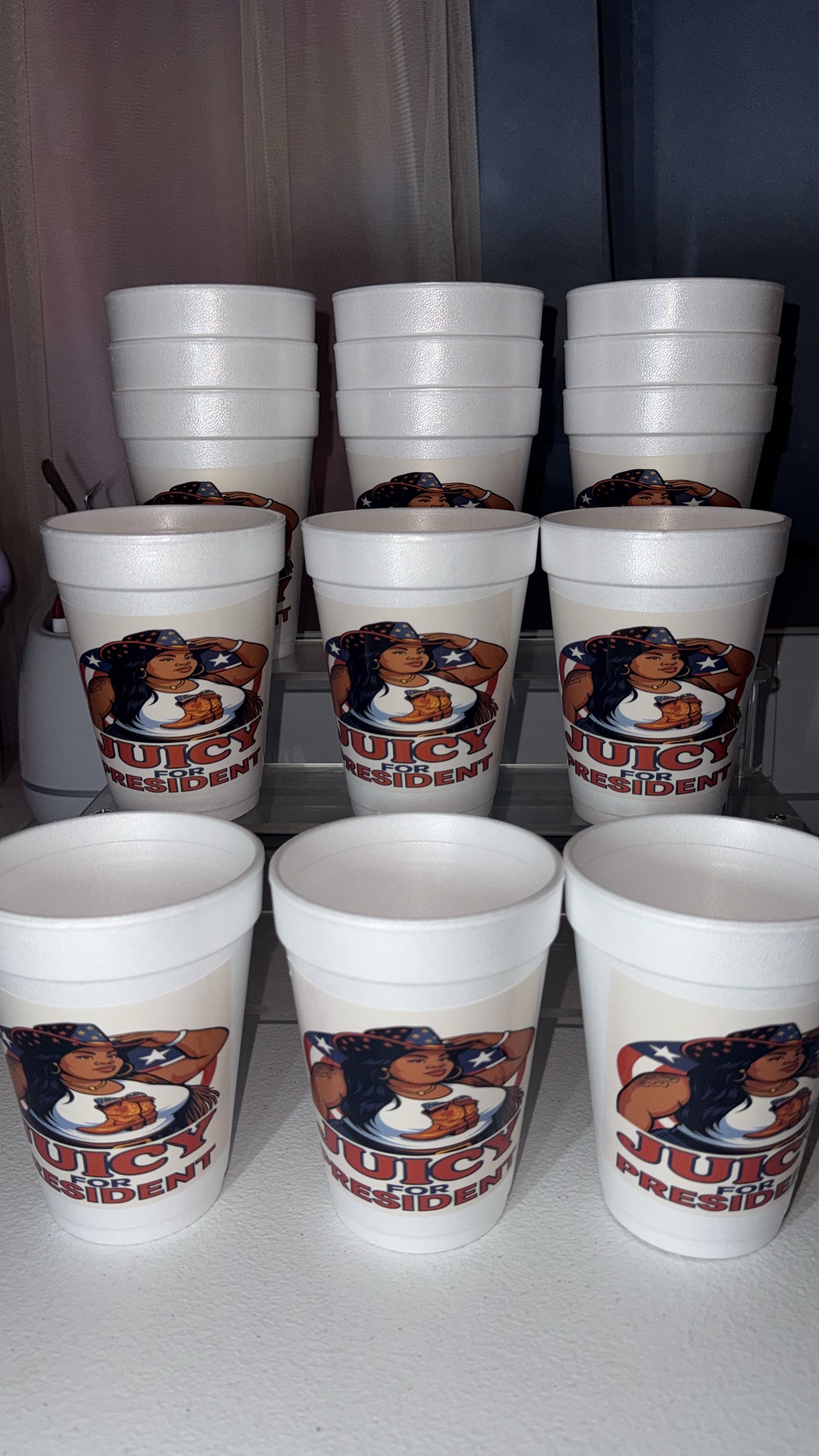 Custom styrofoam cups