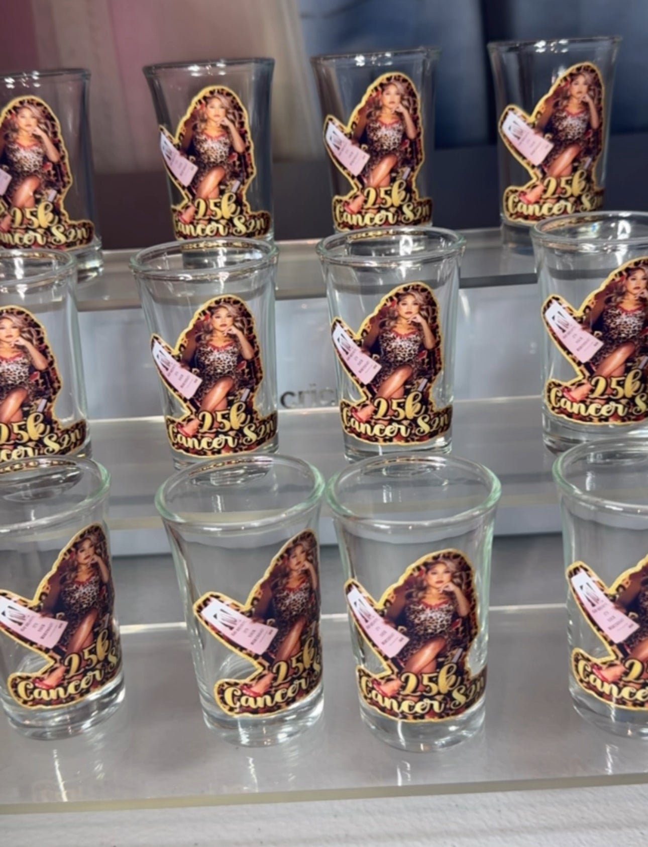 Custom shot glasses