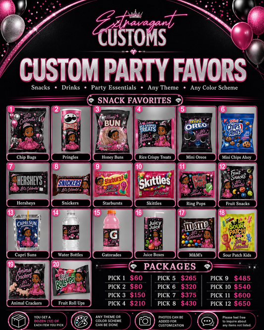 Custom Kids Party Favors