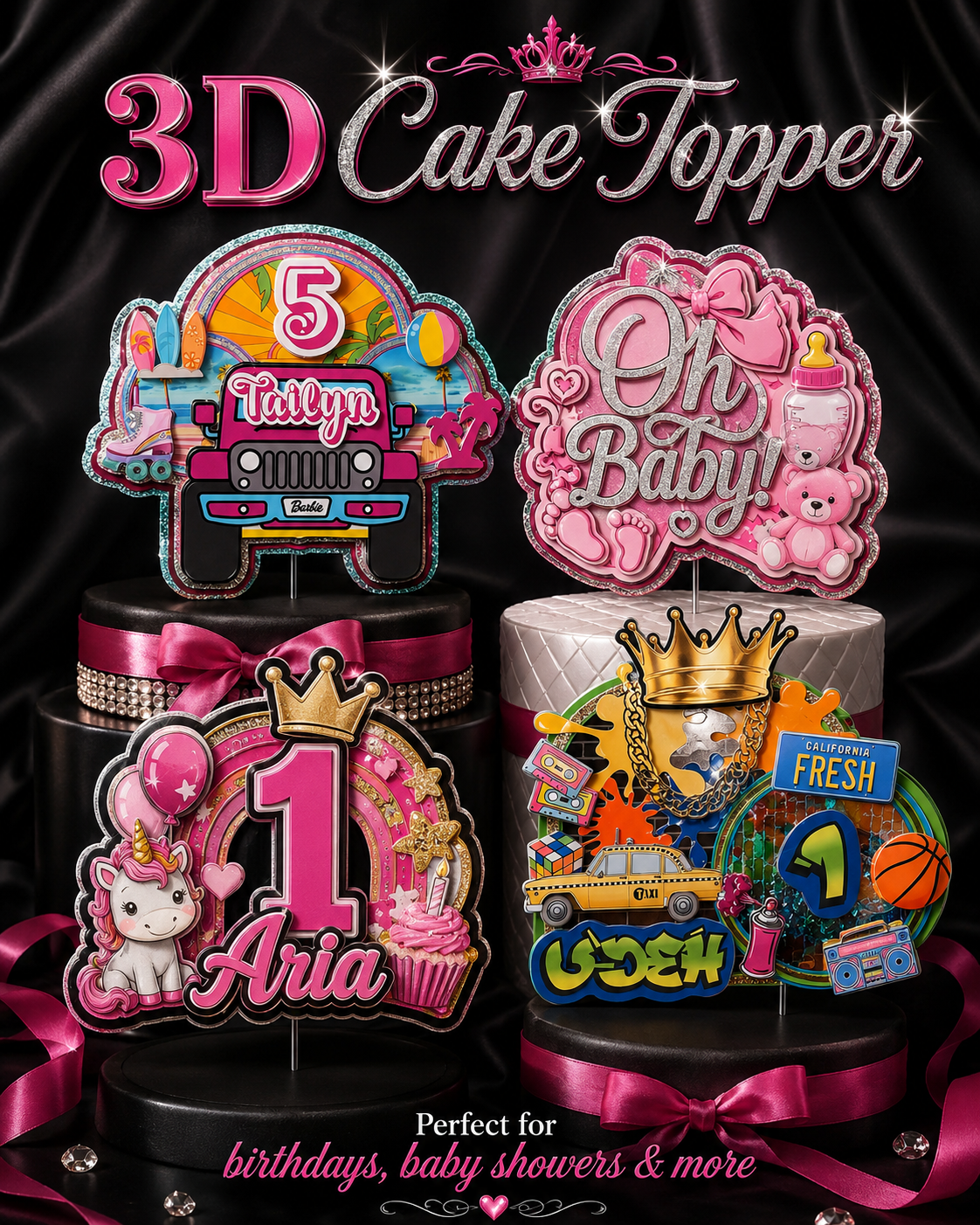 3D Cake topper