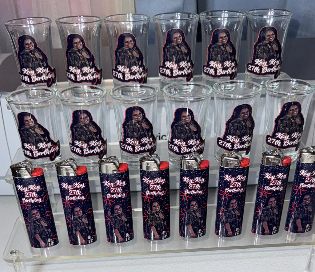 Custom shot glasses